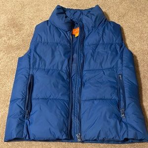 women’s blue vest